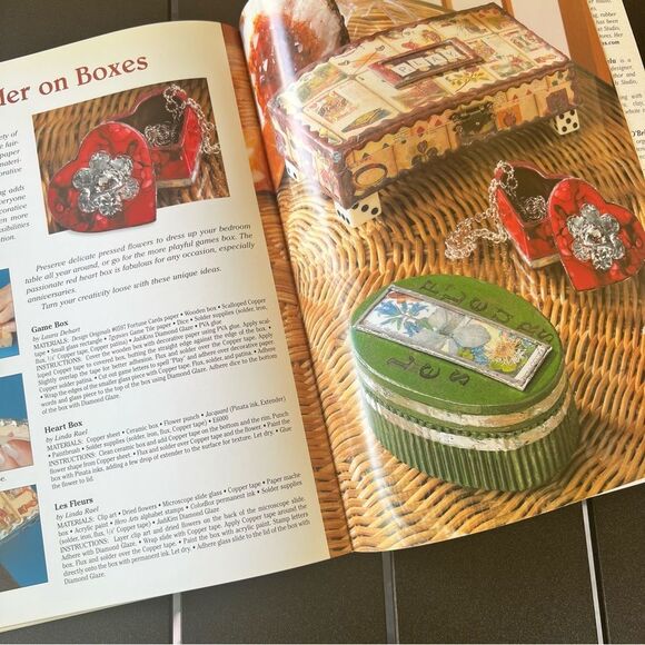 Designers Originals Red and Silver Mixed Media Art - Picture 6 of 7